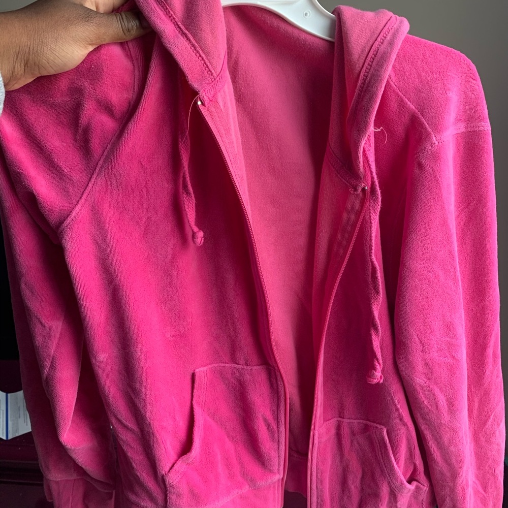Hot Pink Velvet Jacket